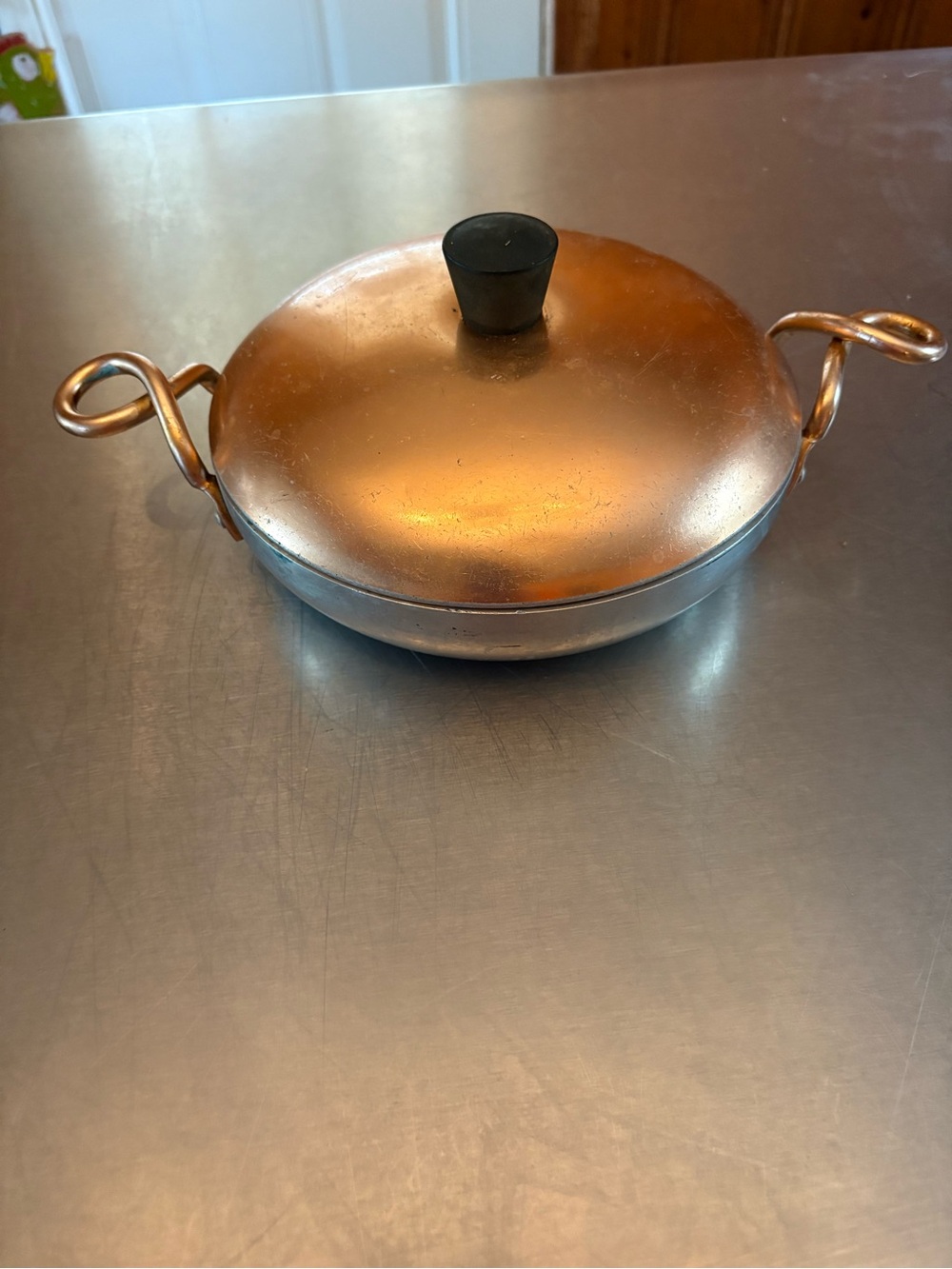 Wearever Aluminum #2107 Hallite Made in USA 7 inch casserole pan pre owned